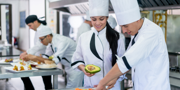 Chef in Commercial Kitchen